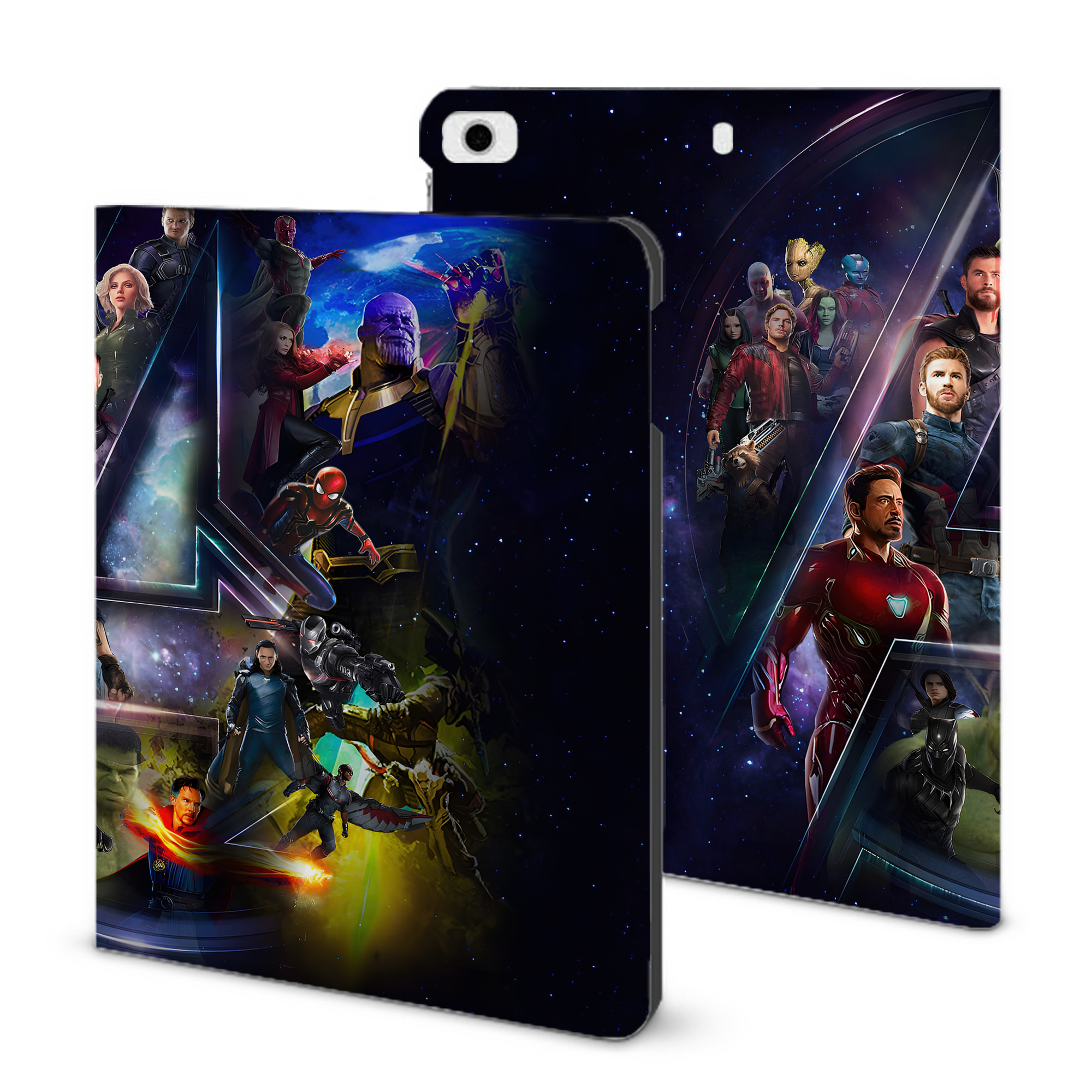 （画像用） アベンジャーズ The Avengers IPad ケース ブック型 PUレザー TPU 耐衝撃 軽量 薄型 ペン収納なし 全面保護 IPad 各モデル対応